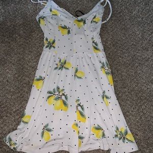 White romper with lemons